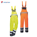 Workwear impermeável do tráfego do contraste do vis do olá!, Macacão alto do trabalho da segurança da visibilidade Fecho de correr dianteiro com os 6 bolsos reflexivos